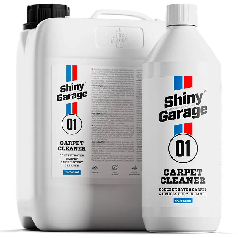 Shiny Garage Carpet Cleaner Tekstil rens & Tæpperens Sæbe 1000ml + 5000ml