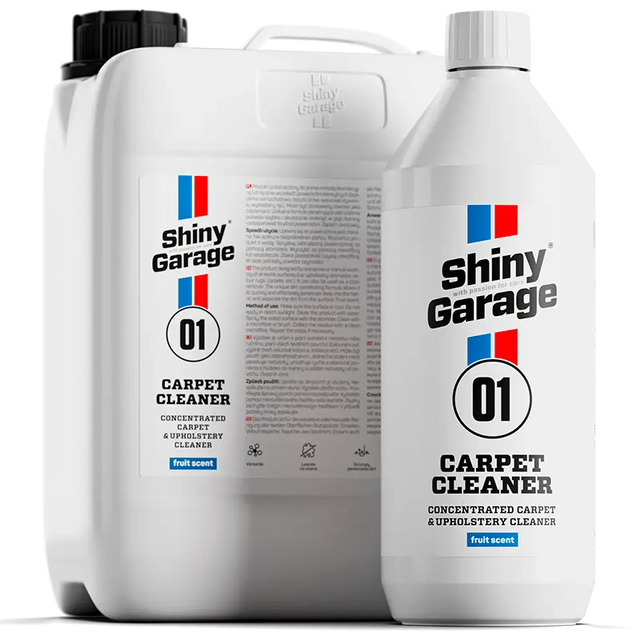 Shiny Garage Carpet Cleaner Tekstil rens & Tæpperens Sæbe 1000ml + 5000ml