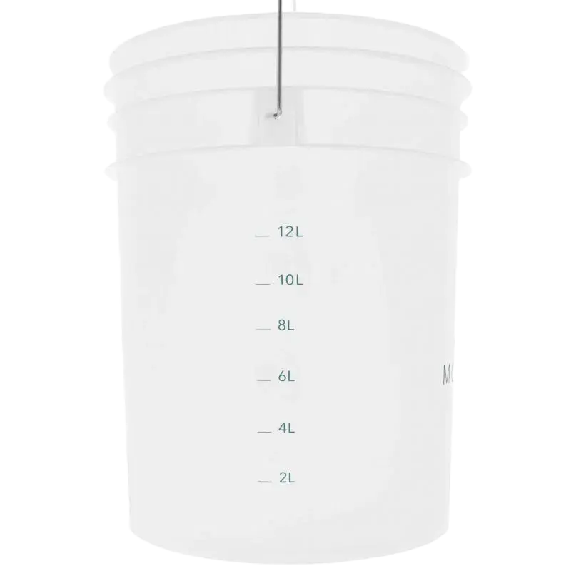 Monello Secchio Rød Vaskespand med rist vist fra siden 2