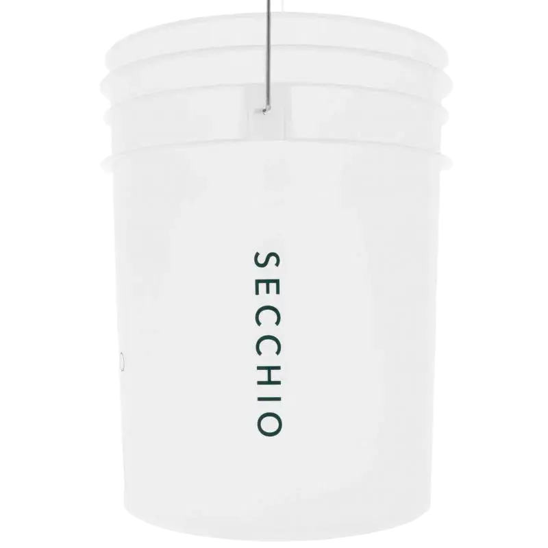 Monello Secchio Rød Vaskespand med rist vist fra siden