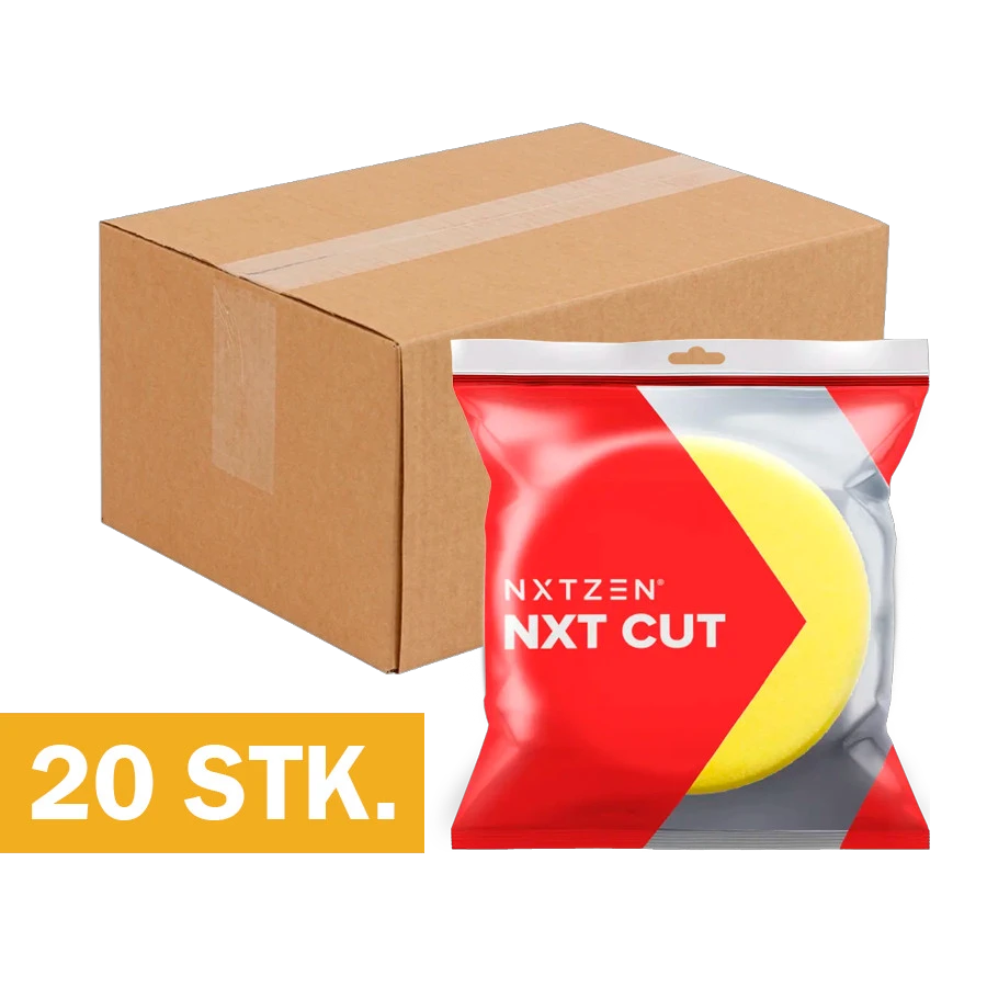 NXTZEN Cut 75mm Gul fin polerpuder 20 stk kassekøb erhverv