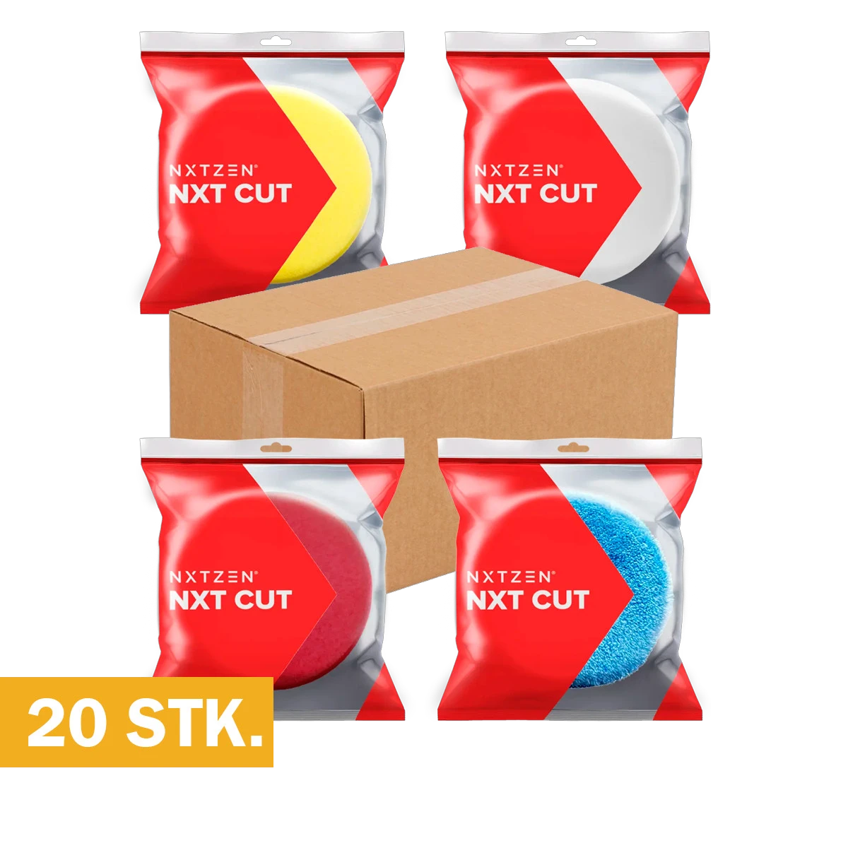 NXTZEN Cut 75mm polerpuder 20 stk kassekøb erhverv