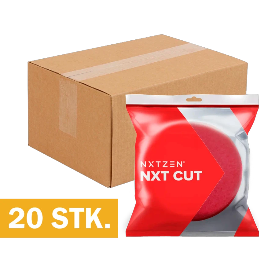 NXTZEN Cut 75mm Rød Mellem polerpuder 20 stk kassekøb erhverv