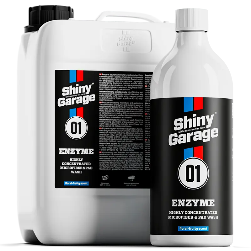 Shiny Garage Enzyme Microfiber Vaskemiddel 1000ml + 5000ml