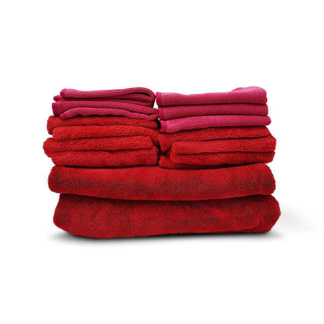The Rag Company I Love Red Microfiber Klude