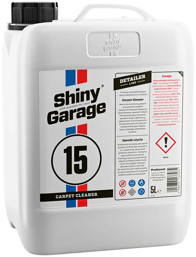 Shiny Garage Carpet Cleaner Tæpperens Sæbe 5 Liter