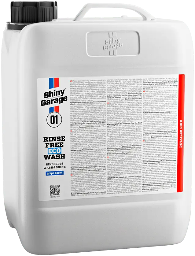 Shiny Garage Rinse Free ECO Wash Skyllefri Autoshampoo 5 Liter