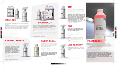 NXTZEN Car Care Line Brochure