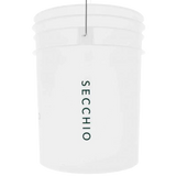 Monello Secchio Rød Vaskespand med rist vist fra siden