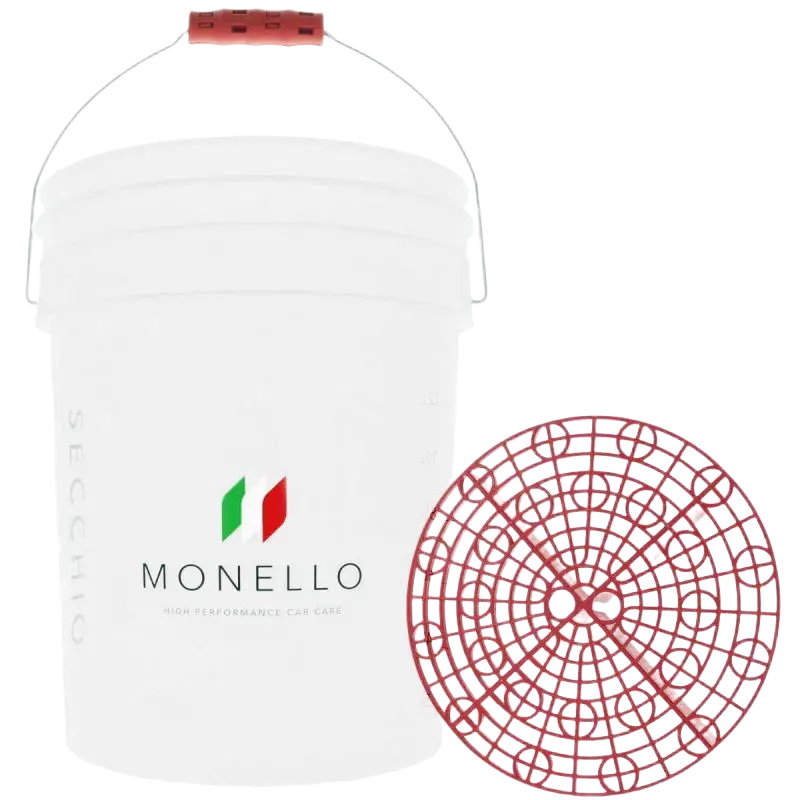 Monello Secchio Rød Vaskespand med rist