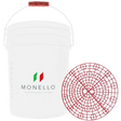 Monello Secchio Rød Vaskespand med rist