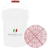 Monello Secchio Rød Vaskespand med rist