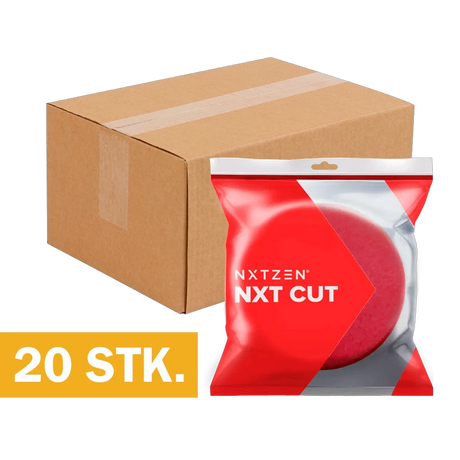 NXTZEN Cut 75mm Rød Mellem polerpuder 20 stk kassekøb erhverv