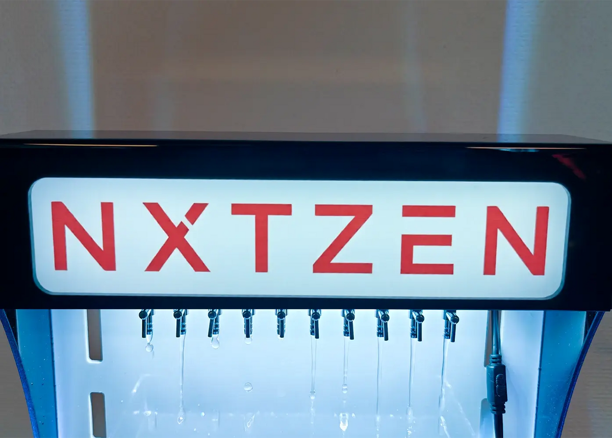 NXTZEN Hydrofobisk tester med kølerhjelm dyser