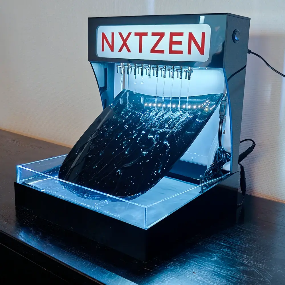 NXTZEN Hydrofobisk tester med kølerhjelm set fra højre
