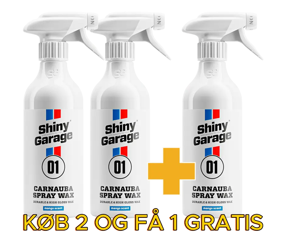 Shiny Garage Carnauba Spray Wax 2+1