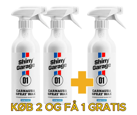 Shiny Garage Carnauba Spray Wax 2+1