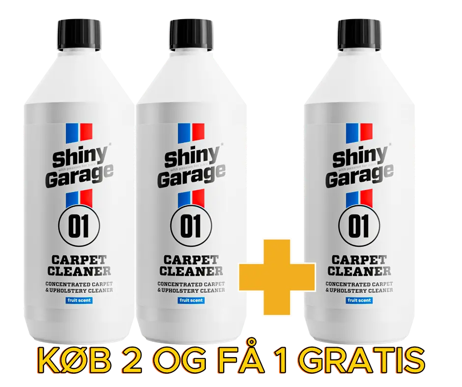 Shiny Garage Carpet Cleaner 2+1