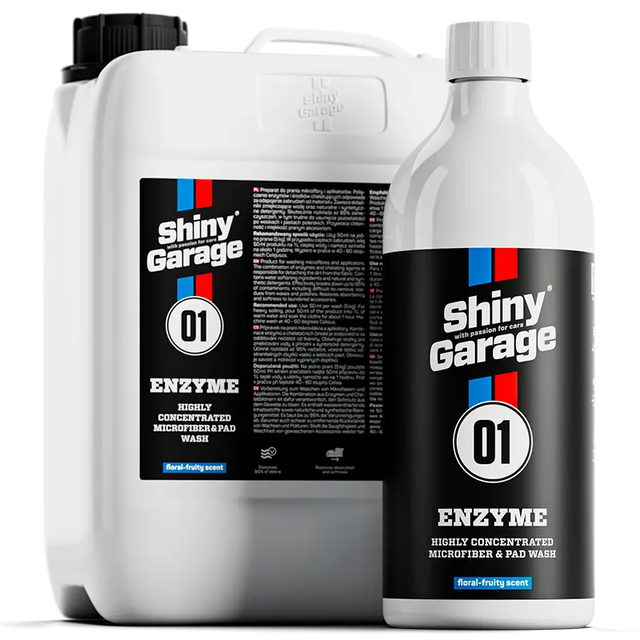 Shiny Garage Enzyme Microfiber Vaskemiddel 1000ml + 5000ml