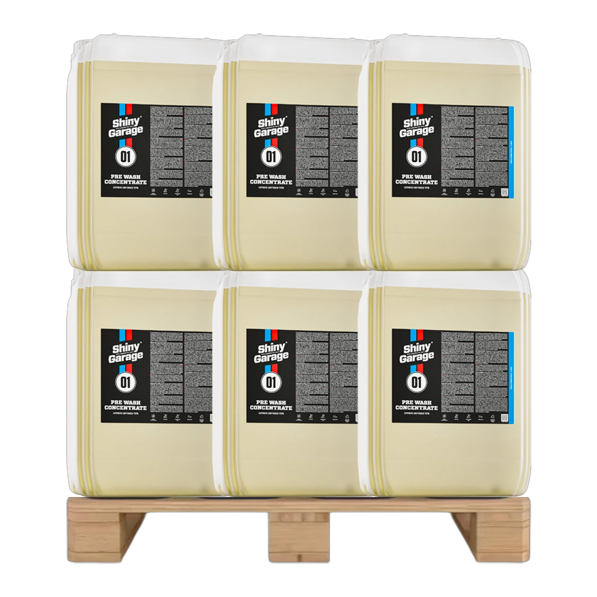 Shiny Garage Pre Wash Concentrate Forvask og Snowfoam 25 liter 6 stks