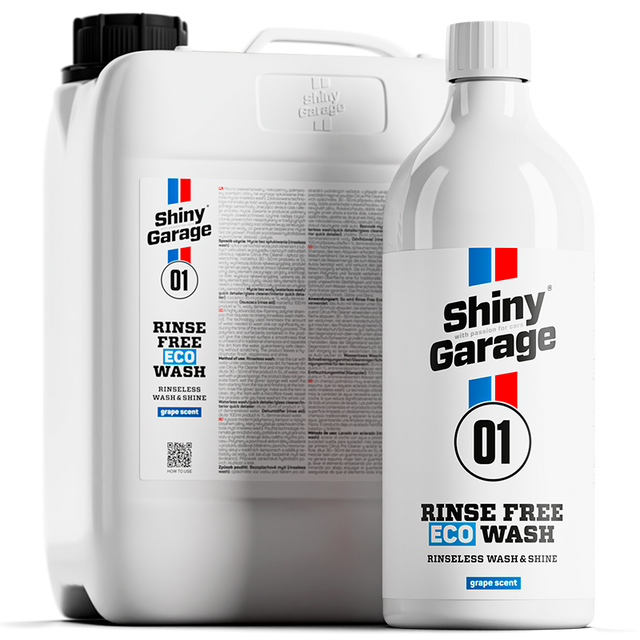 Shiny Garage Rinse Free ECO Wash Skyllefri Autoshampoo 1000ml + 5000ml