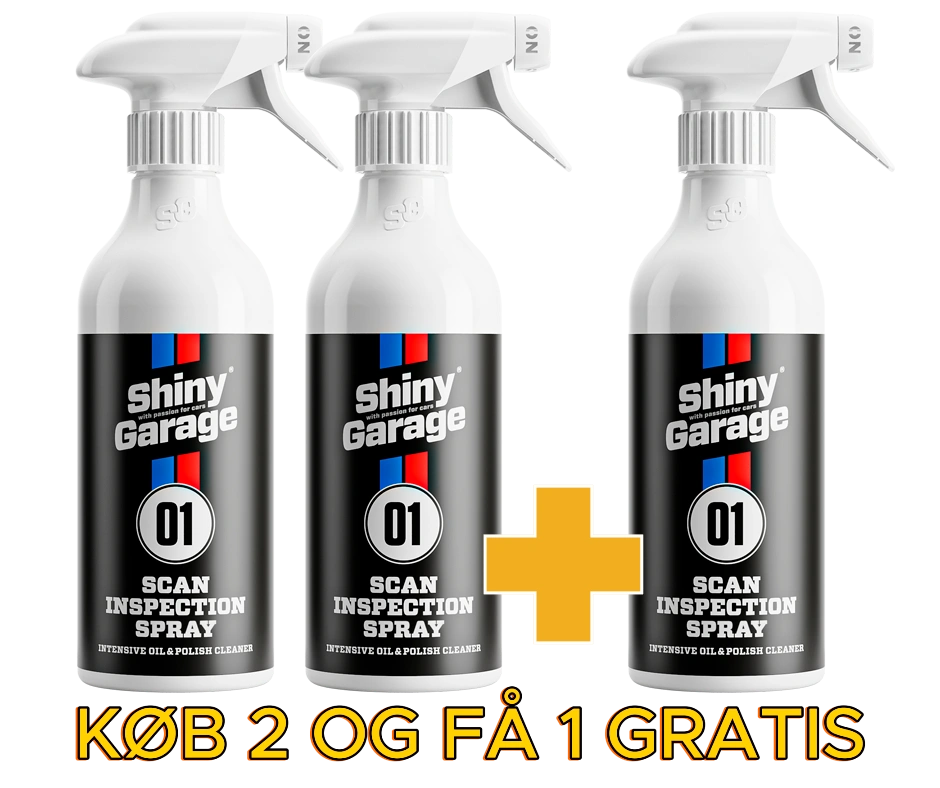 Shiny Garage Scan Inspection Spray 2+1