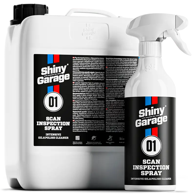 Shiny Garage Scan Inspection Spray Lakrens 500ml + 5000ml