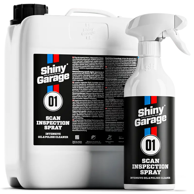 Shiny Garage Scan Inspection Spray Lakrens 500ml + 5000ml