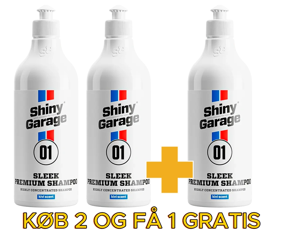 Shiny Garage Sleek Shampoo 2+1