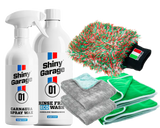 Skyllefri bilvask pakke med bilvoks